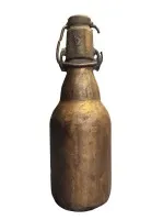 Bierflasche – massiv in Bronze gegossen #0831