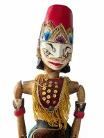 Sehr alte Wayang-Golek-Stabpuppe #1124