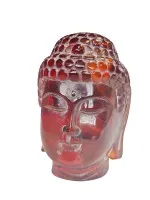 Buddhakopf aus Bernstein #1122