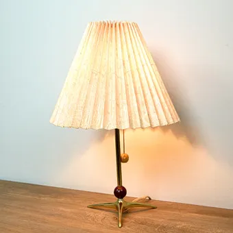J. T. KALMAR. Kalmar, table lamp / light, brass, 1960s, Austria.