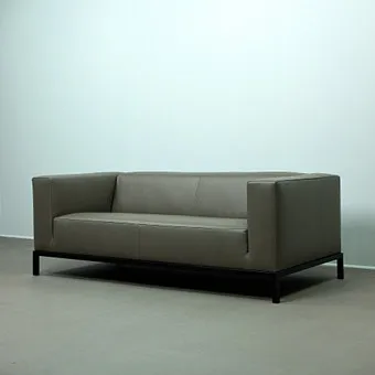 ANDREA PARISIO для Meridiani, диван Farrell 180, кожа, 2000-е годы.