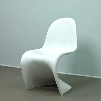 VERNER PANTON. Für Herman Miller, Stuhl „Panton Chair“, frühe Ausführung, 1960er Jahre.