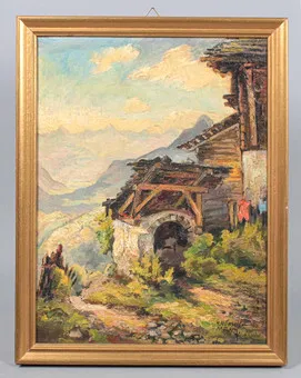 SAMOTNA ZAGRODA W GÓRACH, Karl Hübschmann.