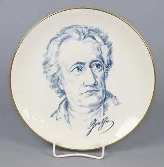 ASSIETTE MEISSEN GOETHE.