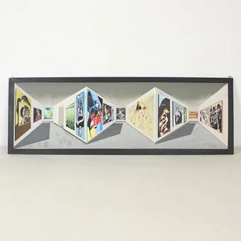 FRANCK. Relief ścienny 3D (obraz 3D) olej na drewnie, '' Galeria sztuki ''.
