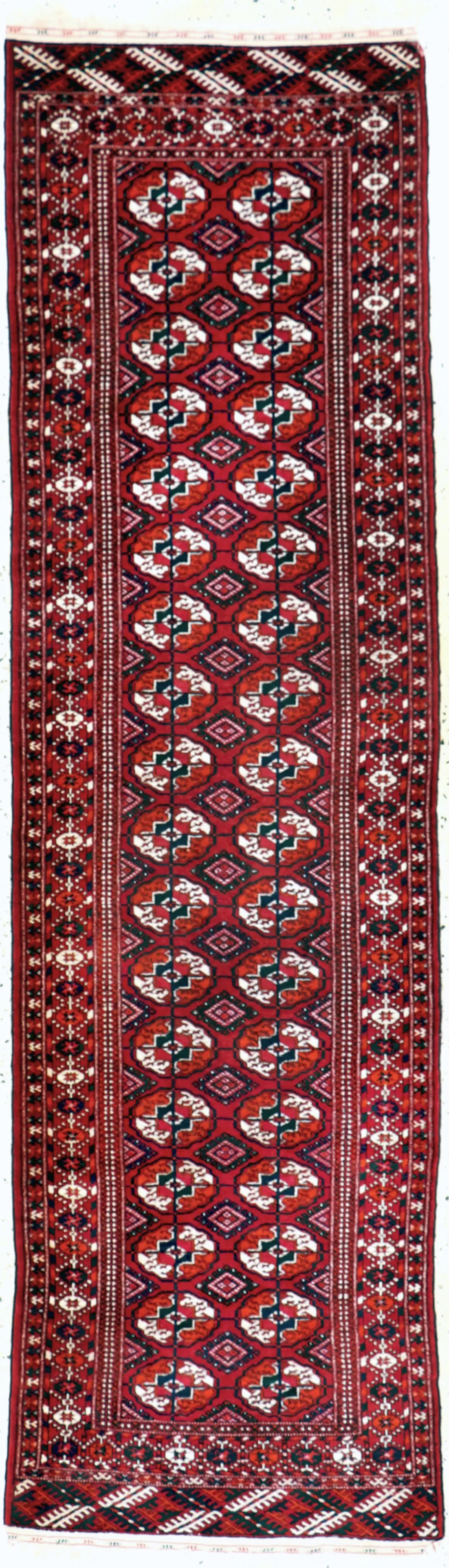 Buchara, Turkmenistan, eind 20e eeuw, wol op wol, ca. 270 x 77 cm, EHZ: 2