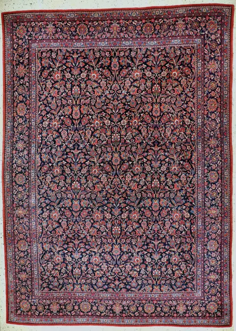 Fine antique Ghaswin, Persia, circa 1900, cork wool on cotton, approx. 370 x 264 cm, EHZ: 2