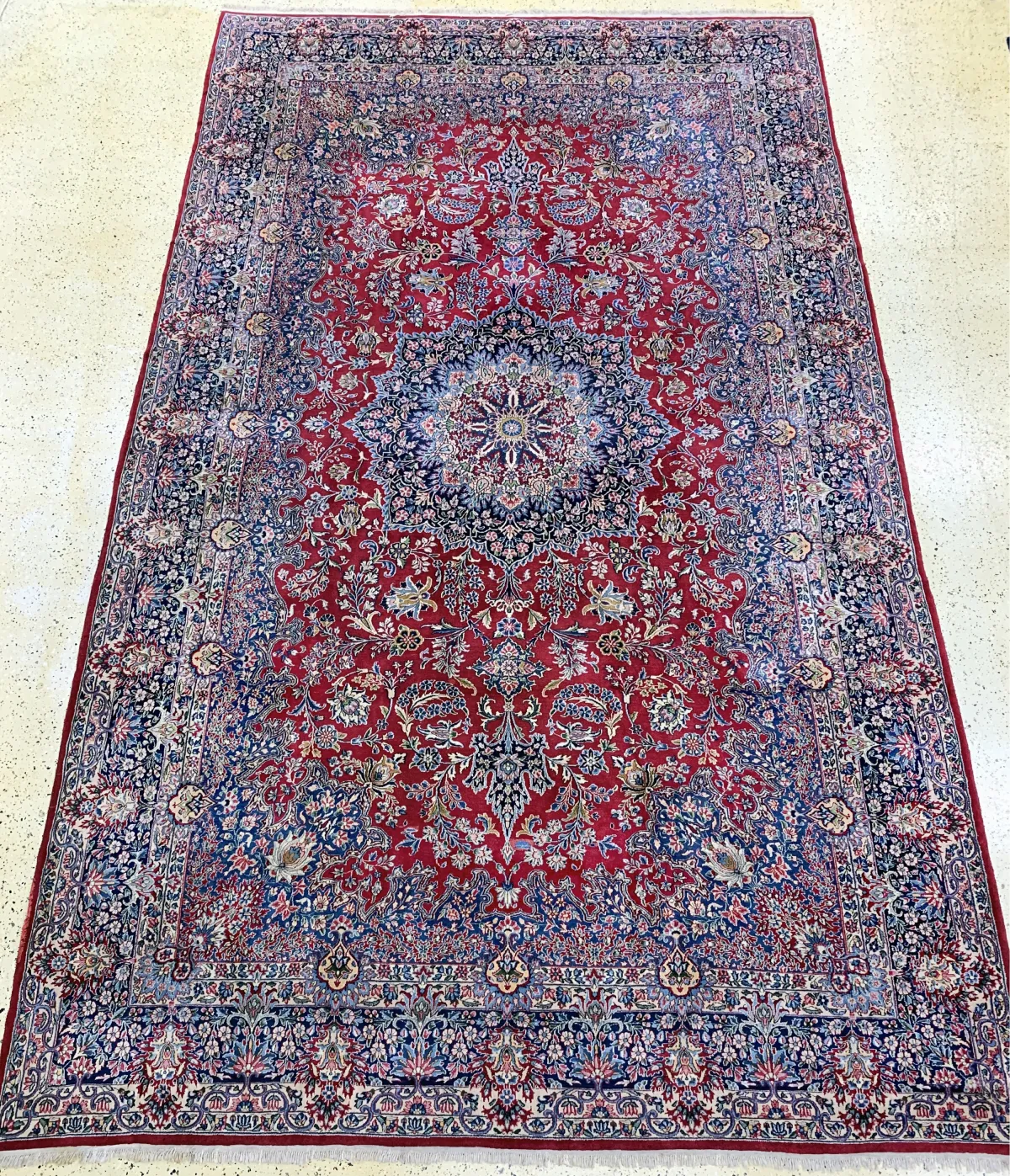 Kerman Lawar fein, Persien, Mitte 20.Jhd, Wolle auf Baumwolle, ca. 510 x 300 cm, EHZ: 2