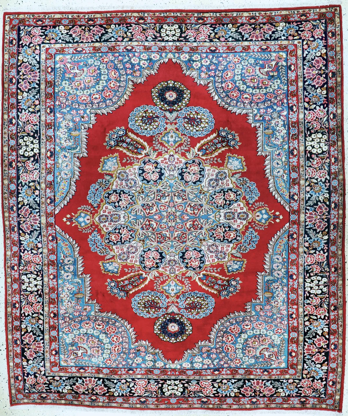Yazd, Perse, fin du 20e s., laine sur coton, env. 293 x 250 cm, EHZ : 2