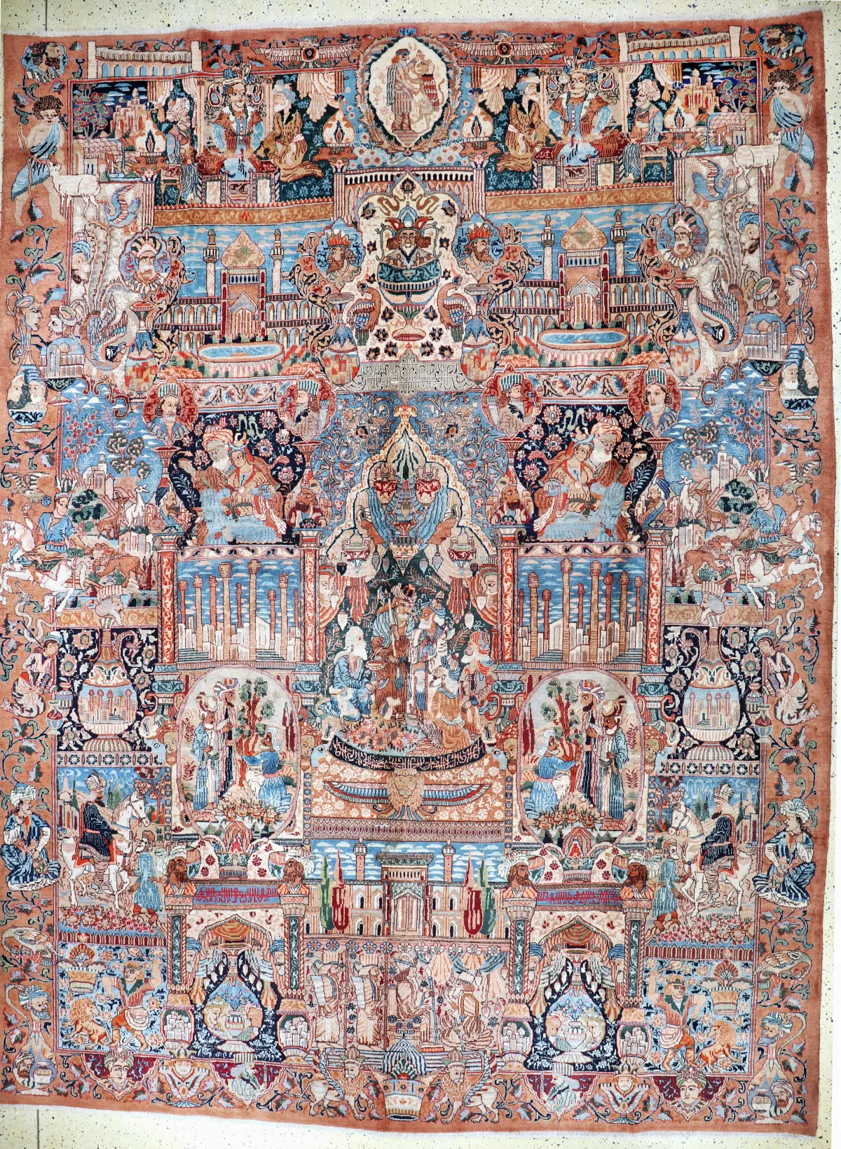 Kaschmar alt, Persien, Mitte 20.Jhd, Wolle auf Baumwolle, ca. 400 x 302 cm, EHZ: 3