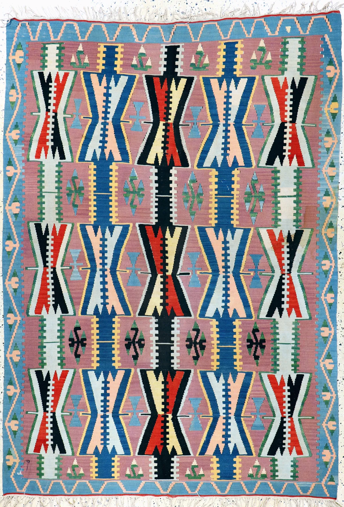 Kars kilim, Turkey, mid-20th c., wool on wool, approx. 222 x 156 cm,