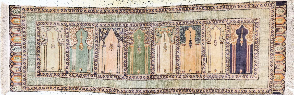 Kayseri"Saf"alt, Türkei, Mitte 20.Jhd, merzerisierte Baumwolle, ca. 237 x 76 cm, EHZ:2