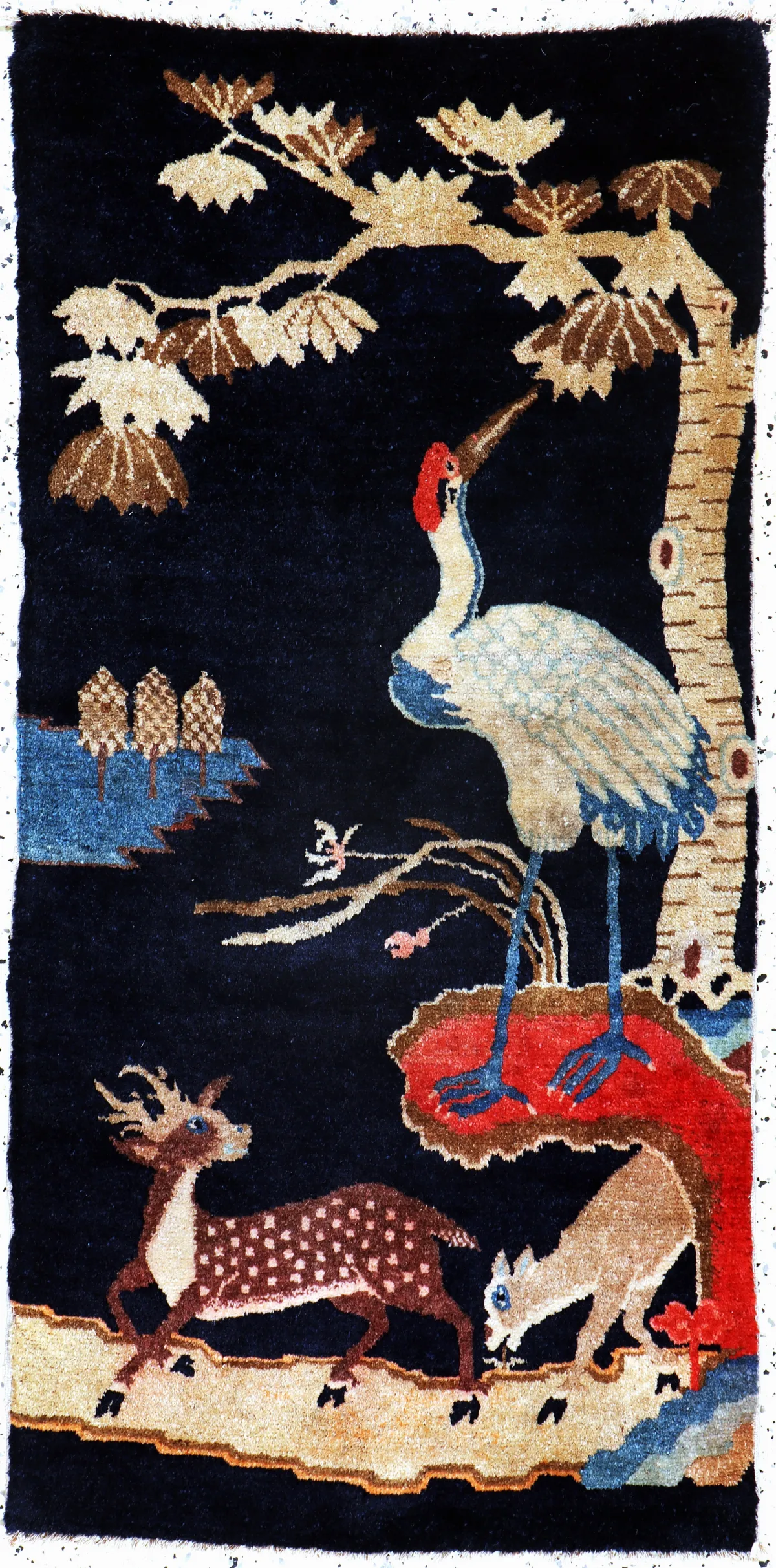 Pao Tow antik, China, um 1900, Wolle auf Baumwolle, ca. 123 x 63 cm, EHZ: 2