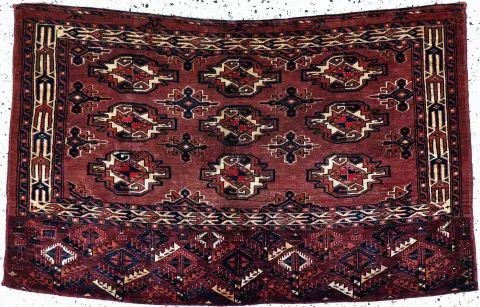 Tekke Tschowal, Turkmenistan, circa 1900, wool on wool, approx. 135 x 80 cm, EHZ: 3
