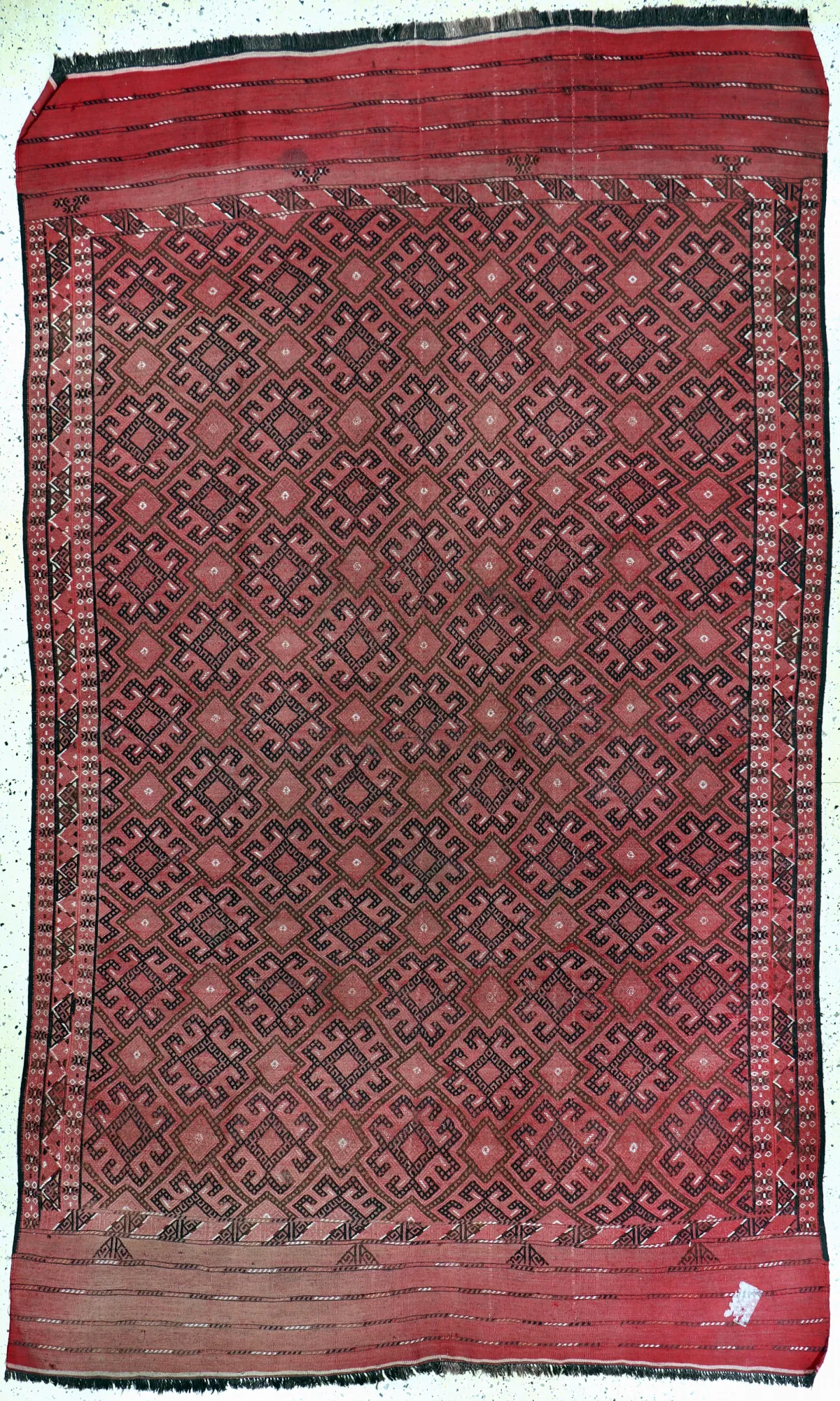 Sumakh vlakgeweven, Turkmenistan, begin 20e eeuw, wol op wol, ca. 323 x 200 cm