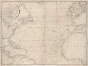 Heather, William – A new chart of the atlantic or western ocean