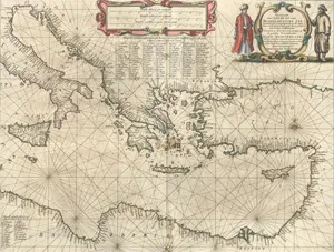 Janssonius, Johannes – Pascaarte van't oostelycke deel vande Middelandsche Zee