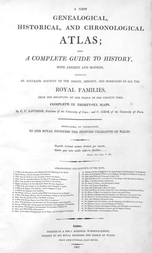Lavoisne, C. V. – A new genealogical, historical, and chronological atlas