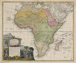Homann, Johann Baptist – Africa secundum legitimas projectionis stereographicae regulas