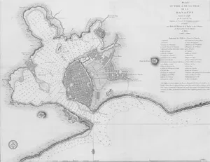 Rio, José del – Plan van de haven en de stad Havana