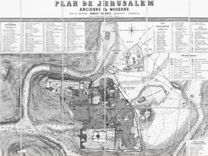 Pierotti, Ermete – Plan de Jérusalem ancienne et moderne