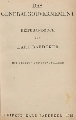 Baedeker, Karl – Generalne Gubernatorstwo