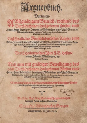 Gabelkover, Oswald – Artzneybuch
