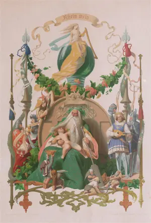 Bardtenschlager en Schroedter, Adolf – De vier hoofddranken. (Champagne, Rijnwijn, Meiwijn, Punch)
