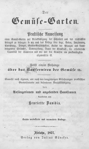 Davidis, Henriette – Ogród warzywny