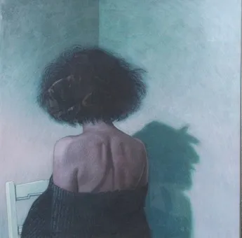 WILLI KISSMER (1951-2018). Acryl op papier op hardboard, ''Schattenspiel'' gesigneerd, (1983).