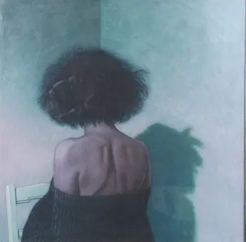 WILLI KISSMER (1951-2018). Acrylic on paper on hardboard, ''Schattenspiel'' signed, (1983).