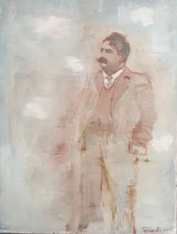 JUNIOR TOSCANELLI (1971). Масло на холсте, 'Портрет Руджеро Леонкавалло', 1995.