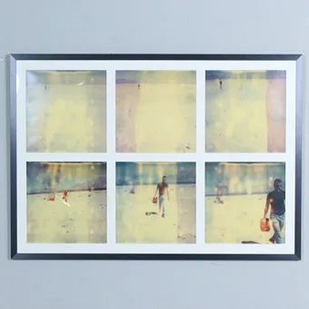 STEFANIE SCHNEIDER (1968). Hexaptych / C-print, '' Gasoline '' (1999).