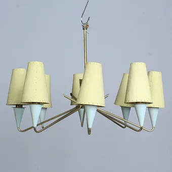 Lustre à 8 branches des années 1950.