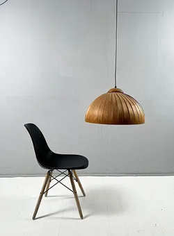 Plafondlamp/plafondarmatuur van Hans Agne Jakobsson, teakhout, Zweden, jaren 1970.