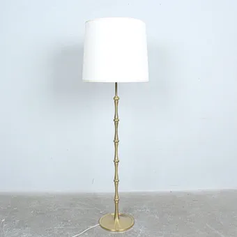 Mid-Century '' Bamboo '' Stehlampe der 1970er.