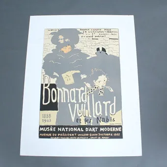 Nieznany artysta, plakat, '' Bonnard, Vuillard et les Nabis ''.