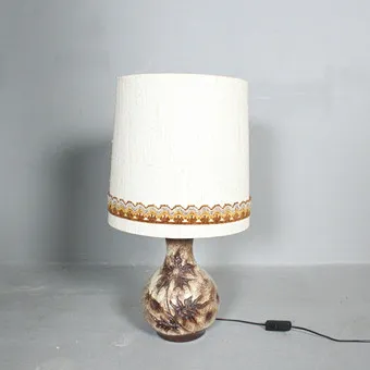 Keramik Bodenlampe/Tischlampe der 1970er.