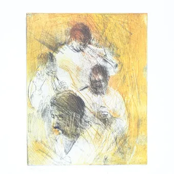 CHRISTOPHE HOHLER (1961). Radierung, '' JAZZ'' signiert, limitiert, 230/240, Paris 2001.