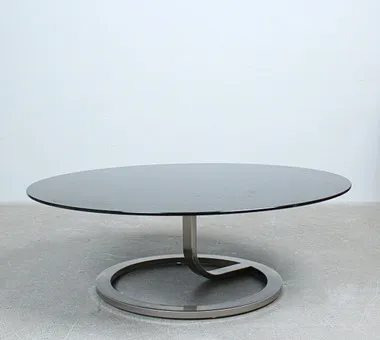 Table basse de la série « Wonder » de Natuzzi, verre, années 1990.