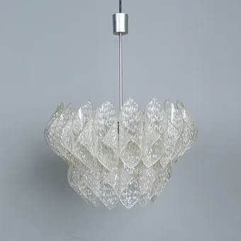 Acrylic pendant light from the 1970s.