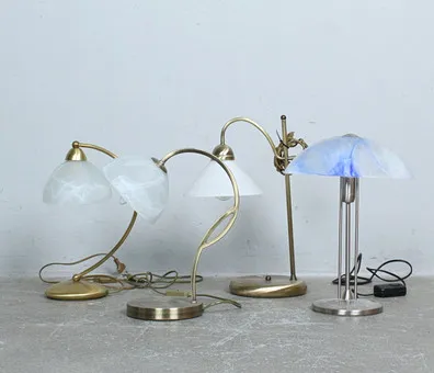 Ensemble de 4 lampes de table de HONSEL / BANKAMP.