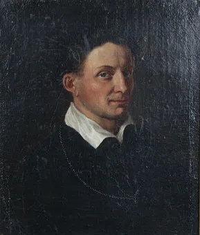 JOHANN PHILIPP HEINEL (1800-1843). Масло, холст, «Портрет молодого человека» (1821).