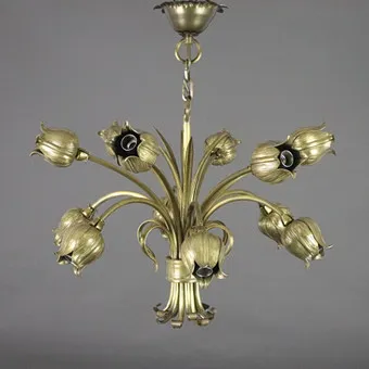 DECKENLEUCHTE "TULPEN" - KOCH UND SÖHNE, 20.JH.