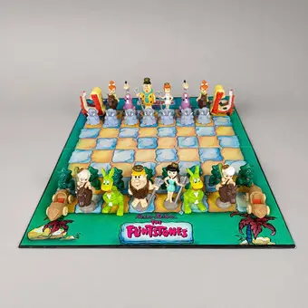 JEU D'ÉCHECS "THE FLINTSTONES / FAMILLE FEUERSTEIN" - HANNA-BARBERA 1993.