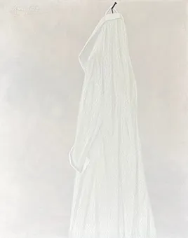DOBOCAN, DORÉL. „Abschied“, 1987, pastel a olej na plátně, cca 100 × 80 cm.