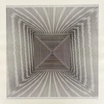 WILDING, LUDWIG. Kinetisk objekt, 1969, sort-hvid zinkografi.