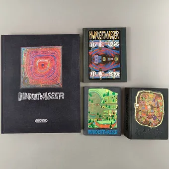 HUNDERTWASSER, FRIEDENSREICH. 4 catalogues d'exposition.