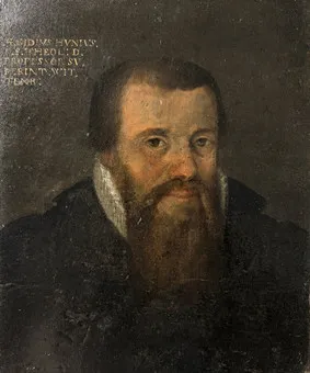 PORTRAIT AEGIDIUS HUNNIUS UM 1600.