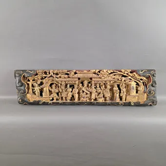 VYŘEZÁVANÝ PANEL - Čína, po roce 1900.